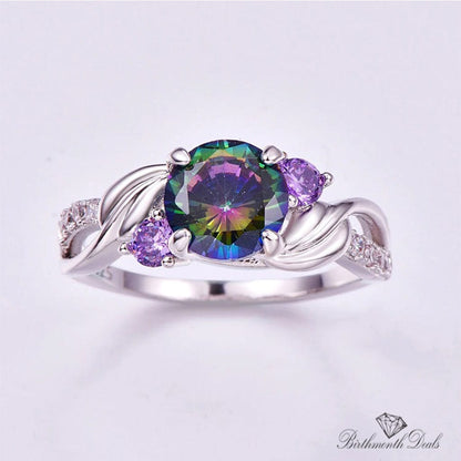 June Alexandrite Birthstone Ring - Birthmonth Deals