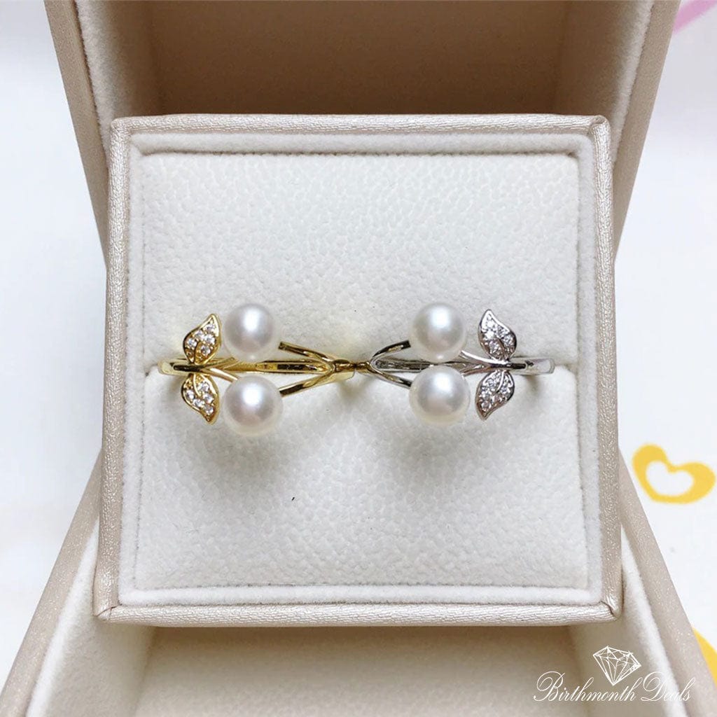 June Pearl Birthstone Ring - Birthmonth Deals