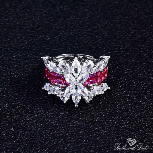 July Ruby Birthstone Ring - Birthmonth Deals