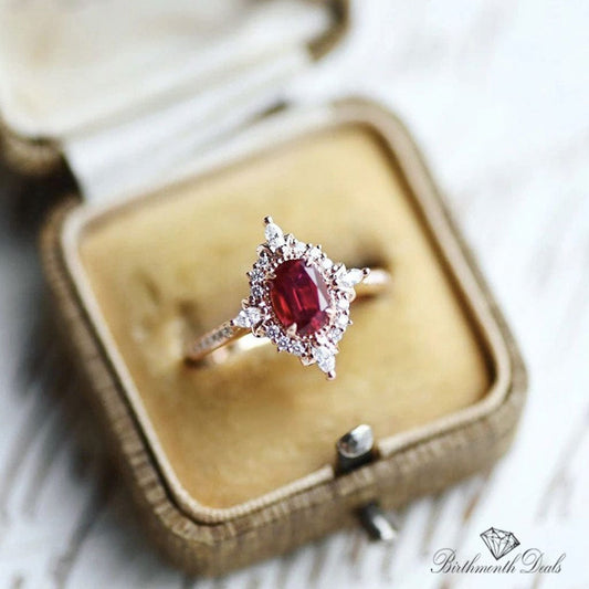 July Ruby Birthstone Ring - Birthmonth Deals