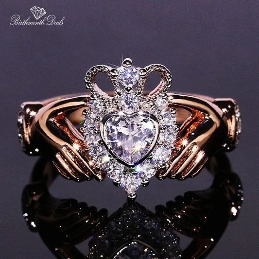 April Diamond Birthstone Ring - Birthmonth Deals