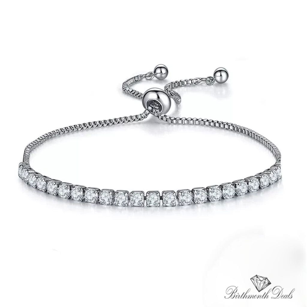 April Diamond Birthstone Bracelet - Birthmonth Deals