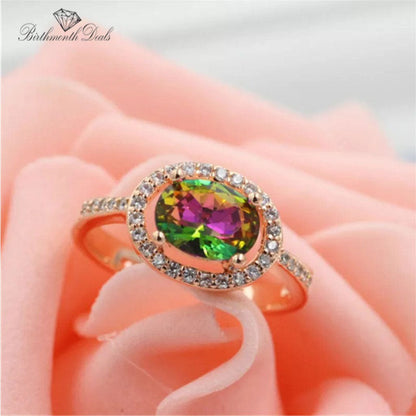 June Alexandrite Birthstone Ring - Birthmonth Deals