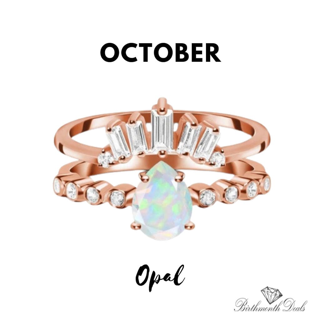 Gemstone Ring (October Opal) - Birthmonth Deals