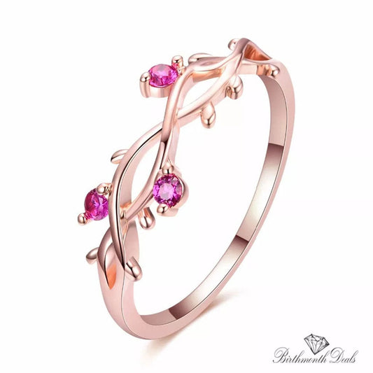 July Ruby Birthstone Ring - Birthmonth Deals