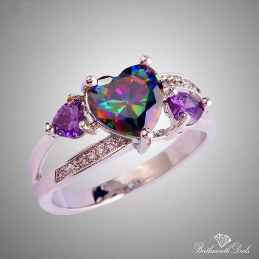 June Alexandrite Birthstone Ring - Birthmonth Deals