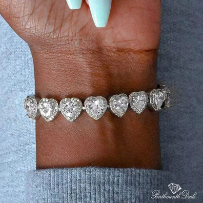 April Diamond Birthstone Bracelet - Birthmonth Deals