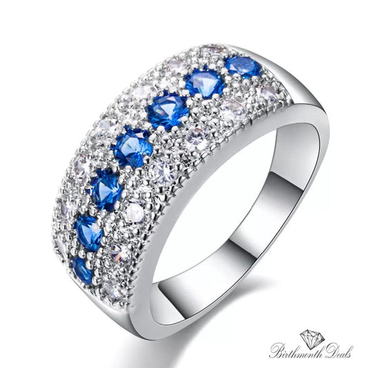 March Aquamarine Birthstone Ring - Birthmonth Deals