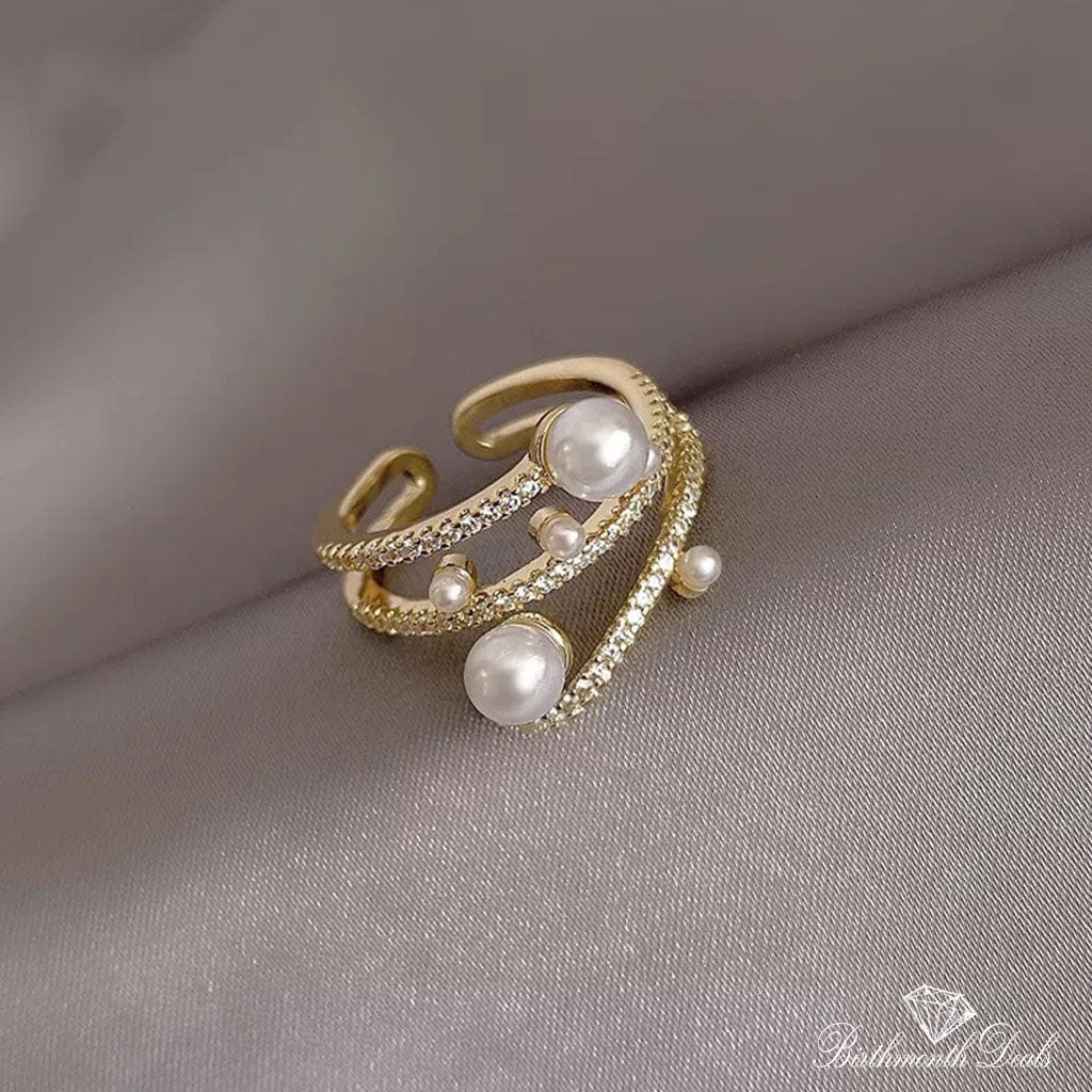 June Pearl Birthstone Ring - Birthmonth Deals