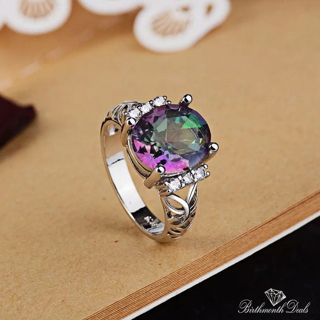 June Alexandrite Birthstone Ring - Birthmonth Deals