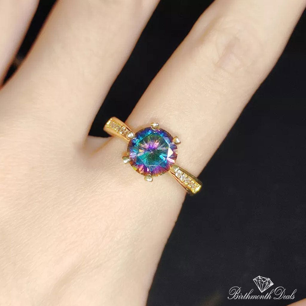 June Alexandrite Birthstone Ring - Birthmonth Deals