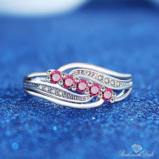 July Ruby Birthstone Ring - Birthmonth Deals