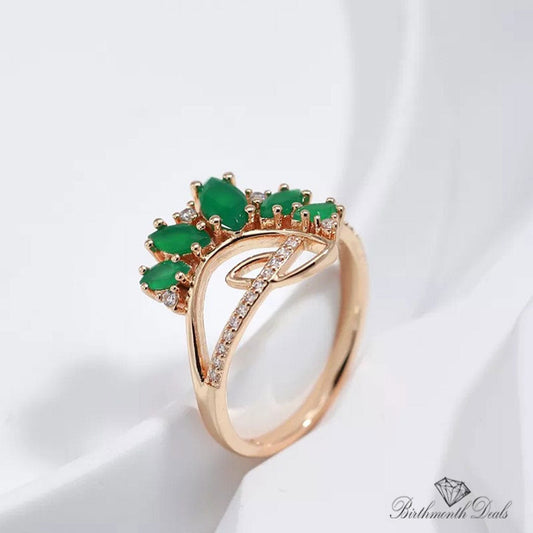 May Emerald Birthstone Ring - Birthmonth Deals