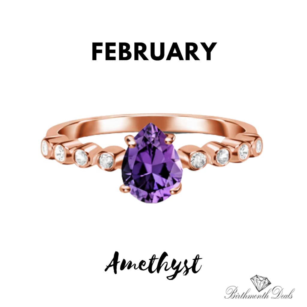 Gemstone Ring (February Amethyst) - Birthmonth Deals