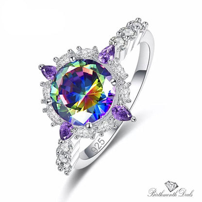 June Alexandrite Birthstone Ring - Birthmonth Deals