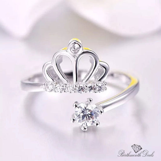 April Diamond Birthstone Ring - Birthmonth Deals