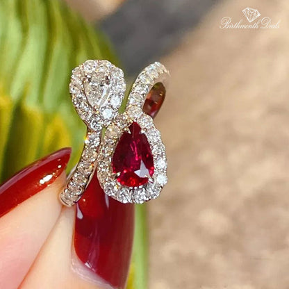 July Ruby Birthstone Ring - Birthmonth Deals