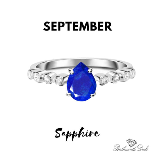 Gemstone Ring (September Sapphire) - Birthmonth Deals