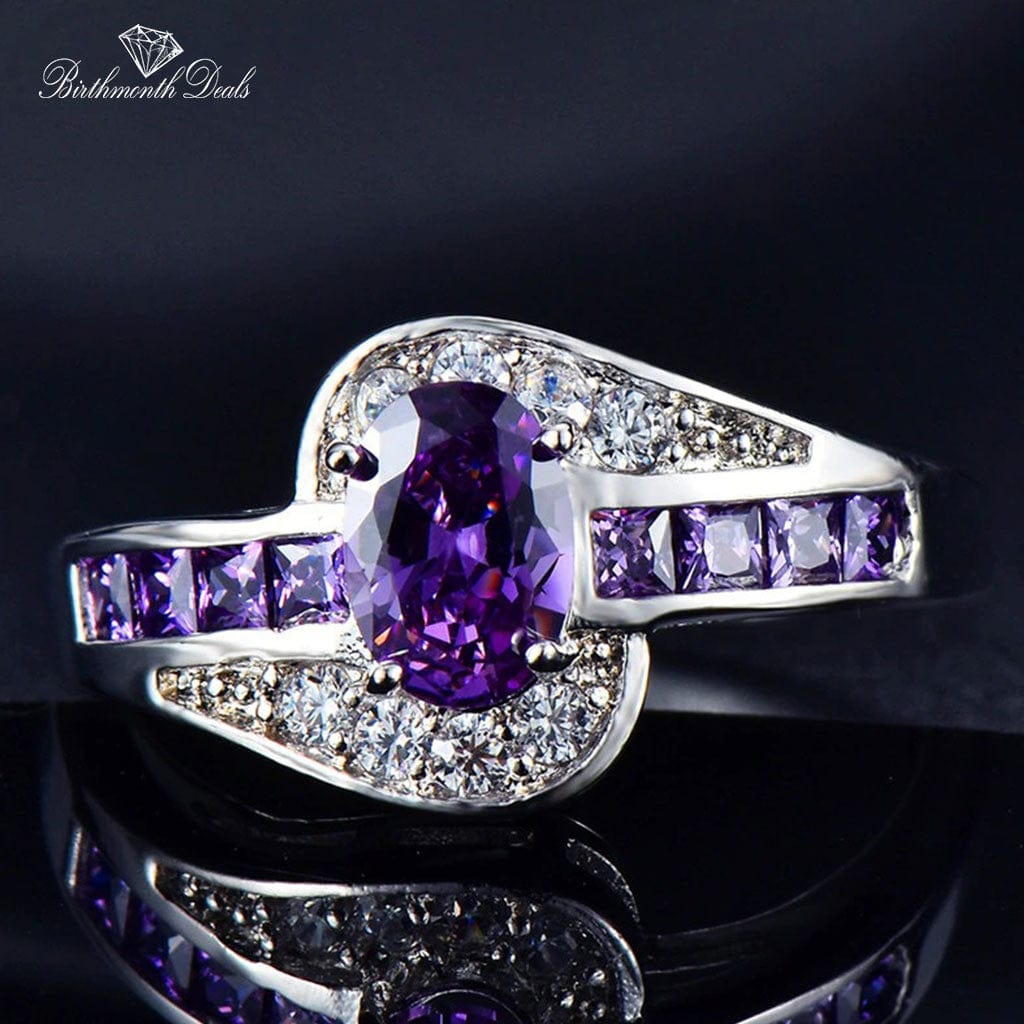 June Alexandrite Birthstone Ring - Birthmonth Deals