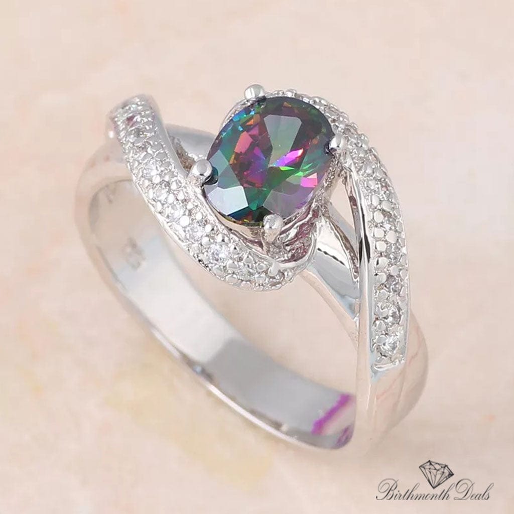 June Alexandrite Birthstone Ring - Birthmonth Deals