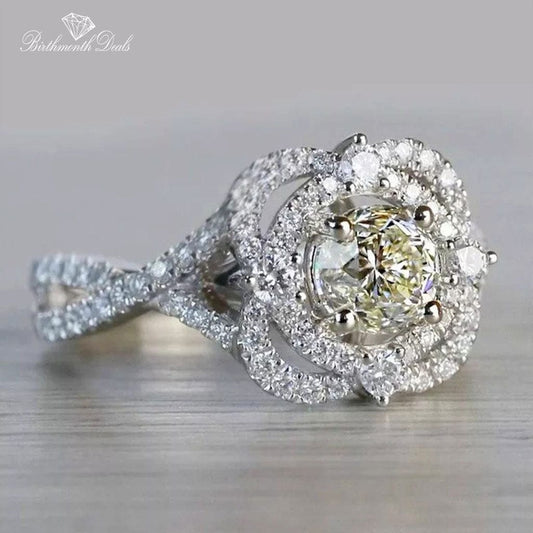 April Diamond Birthstone Ring - Birthmonth Deals