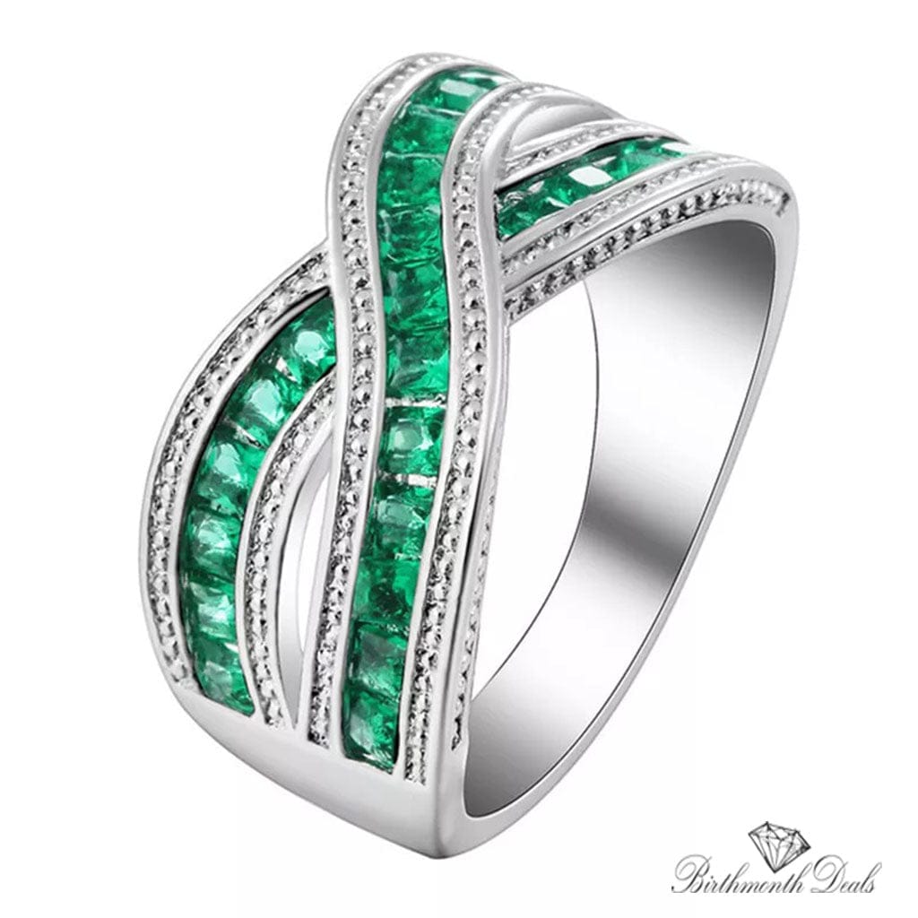 May Emerald Birthstone Ring - Birthmonth Deals