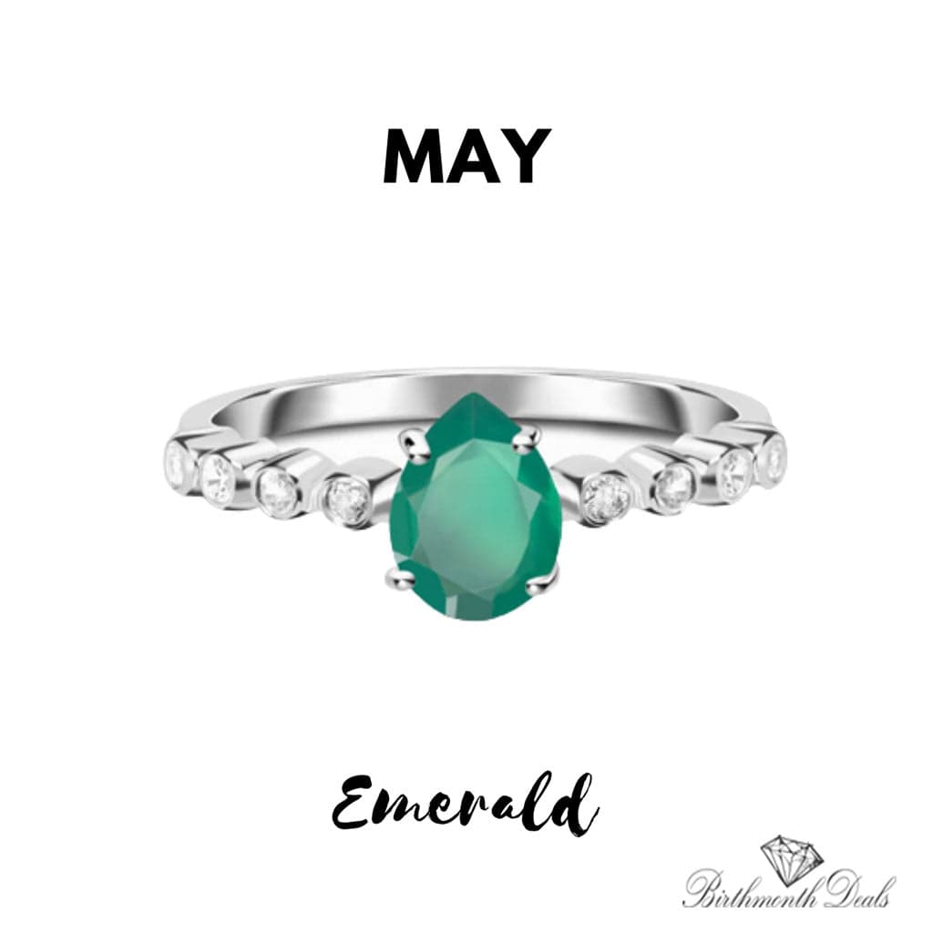 Gemstone Ring (May Emerald) - Birthmonth Deals