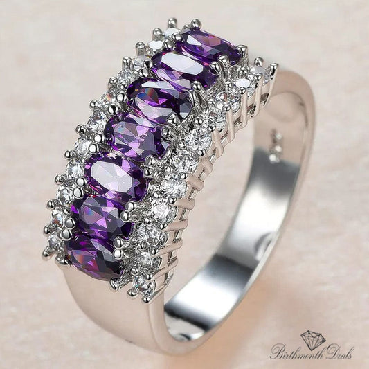 June Alexandrite Birthstone Ring - Birthmonth Deals