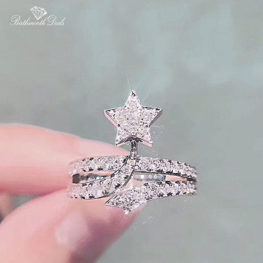 April Diamond Birthstone Ring - Birthmonth Deals