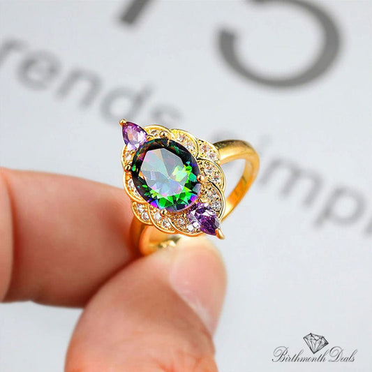 June Alexandrite Birthstone Ring - Birthmonth Deals