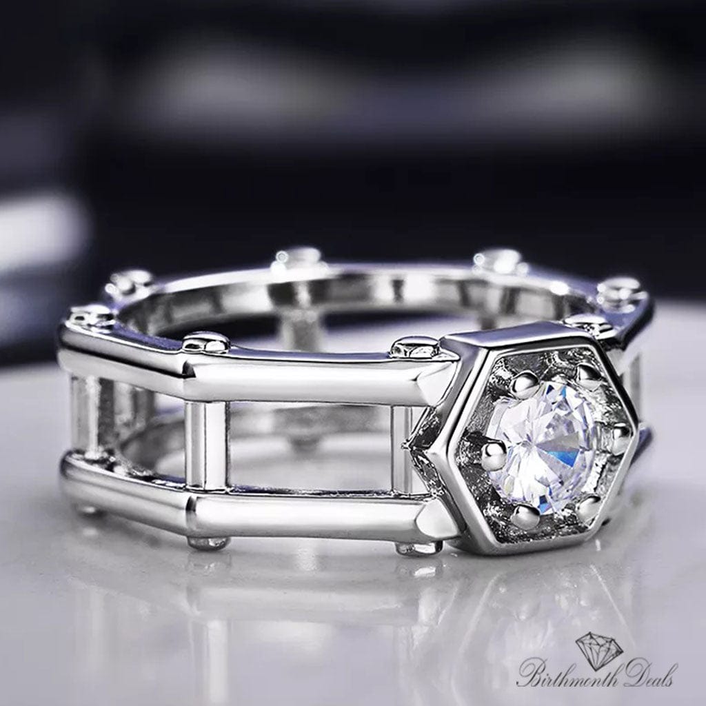 April Diamond Birthstone Ring - Birthmonth Deals