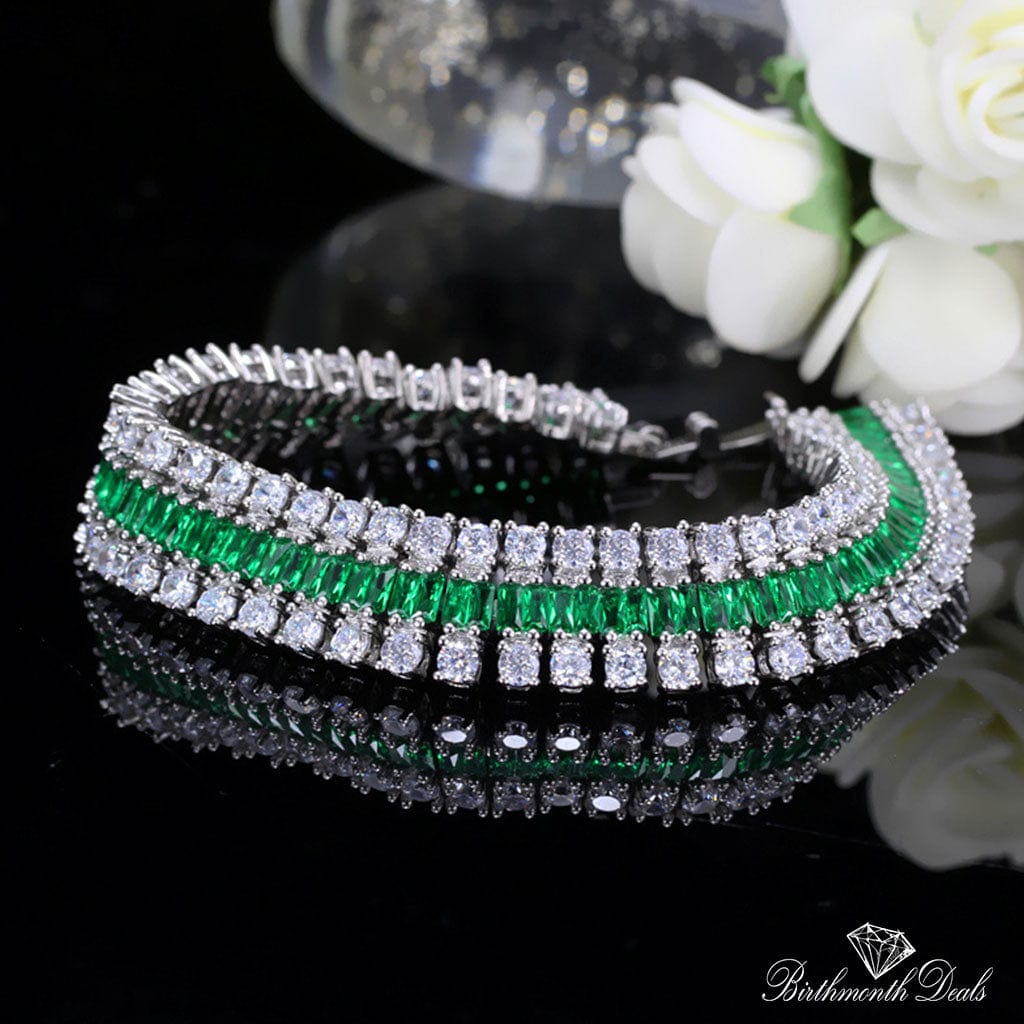 May Emerald Birthstone Bracelet - Birthmonth Deals