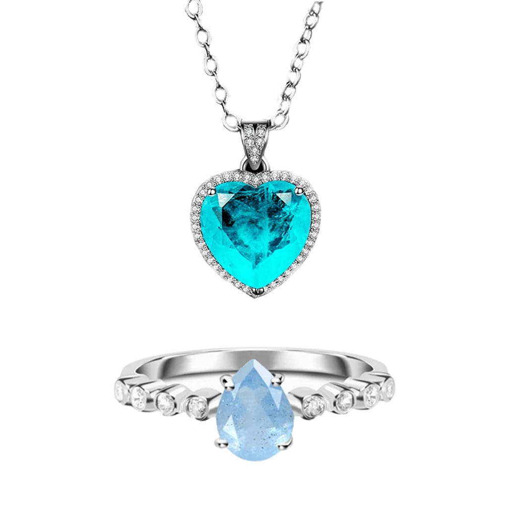 March Aquamarine Gemstone Bundle - Birthmonth Deals