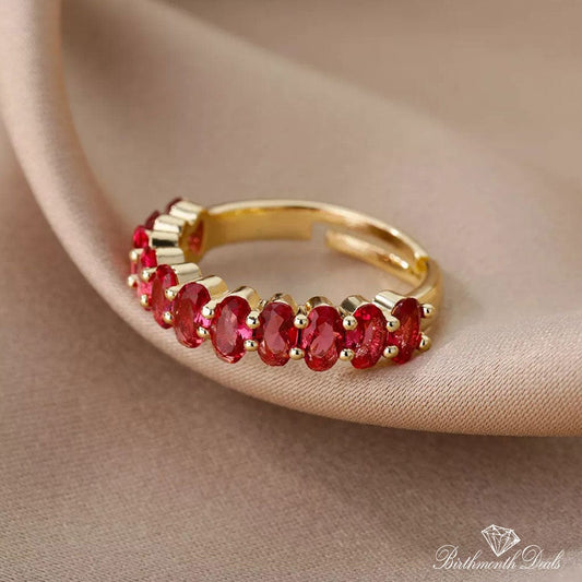 July Ruby Birthstone Ring - Birthmonth Deals