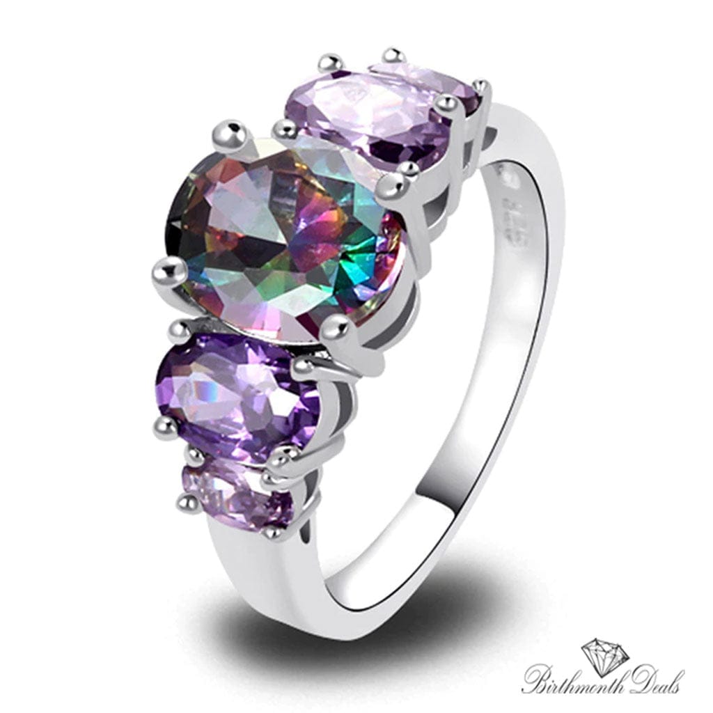 June Alexandrite Birthstone Ring - Birthmonth Deals