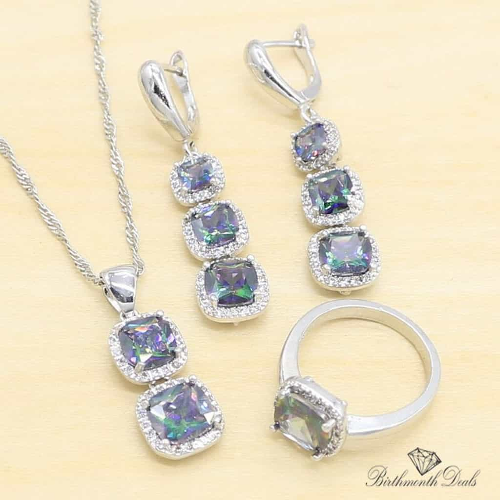 June Alexandrite Birthstone Jewelry Set - Birthmonth Deals