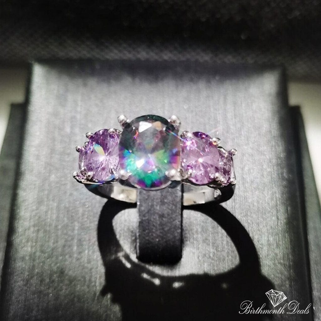 June Alexandrite Birthstone Ring - Birthmonth Deals