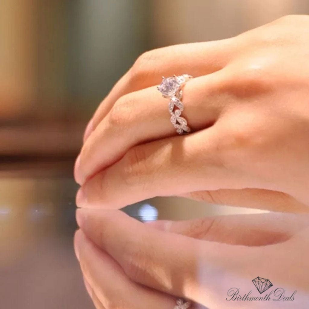 April Diamond Birthstone Ring - Birthmonth Deals