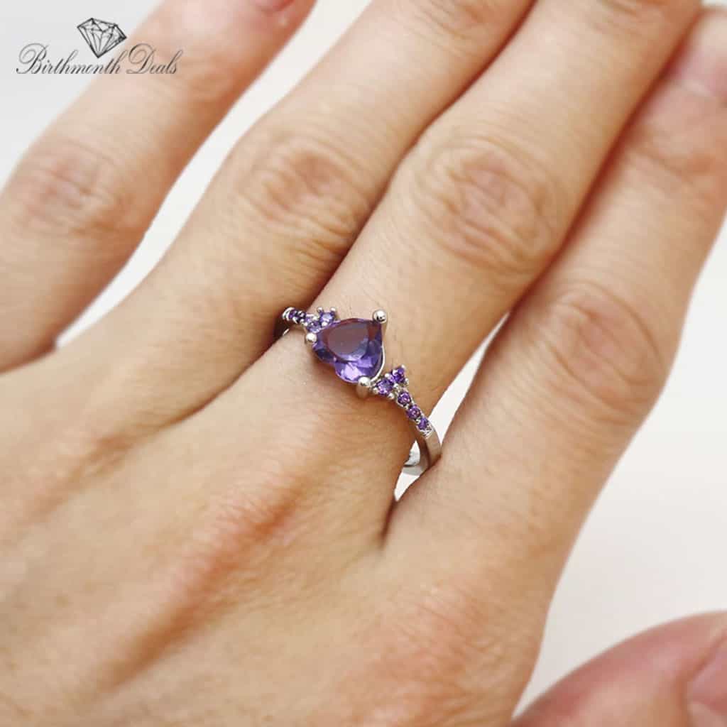June Alexandrite Birthstone Ring - Birthmonth Deals