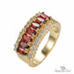 Pure Elegance July Ruby Birthstone Ring - Birthmonth Deals