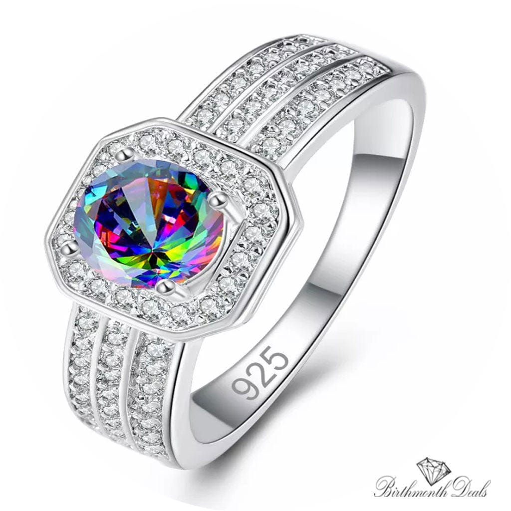 June Alexandrite Birthstone Ring - Birthmonth Deals