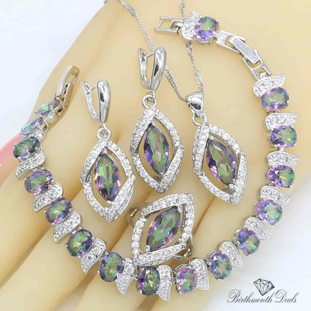 June Alexandrite Birthstone Jewelry Set - Birthmonth Deals