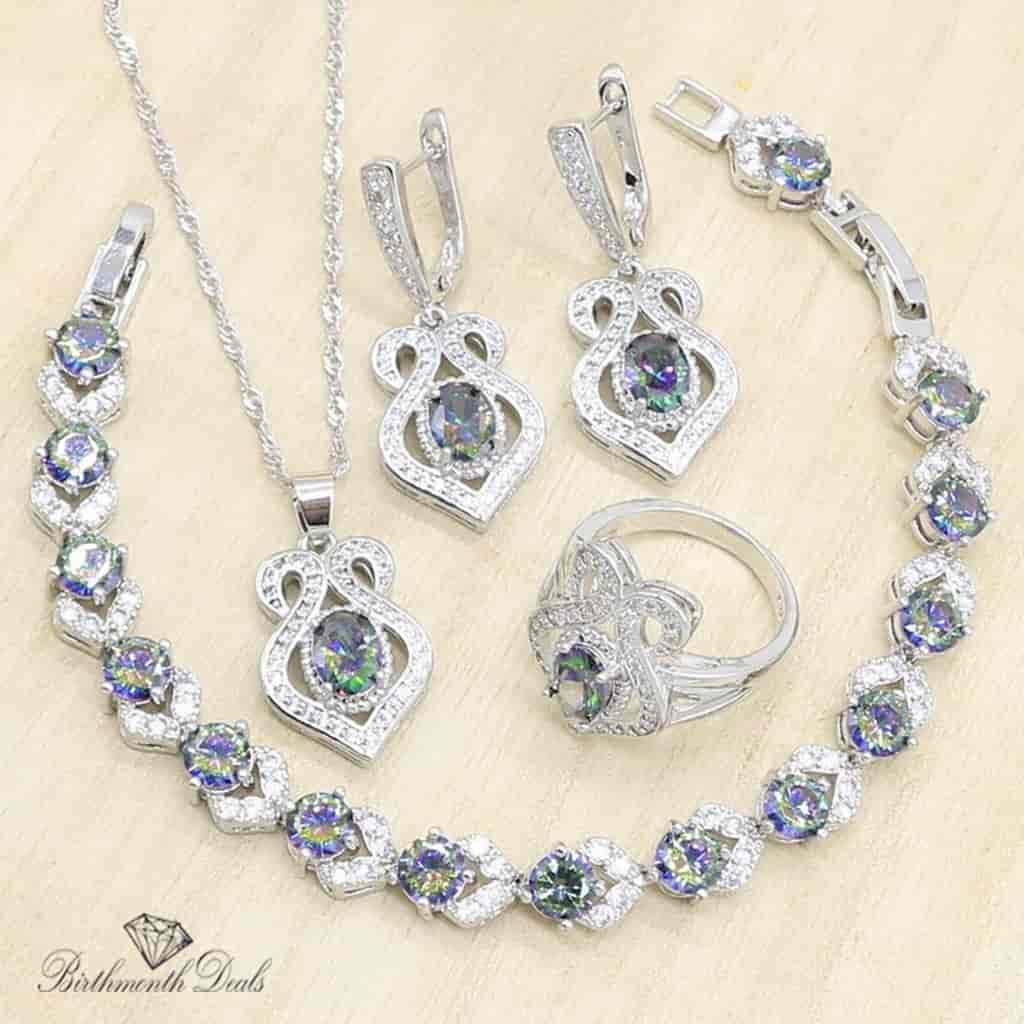 June Alexandrite Birthstone Jewelry Set - Birthmonth Deals