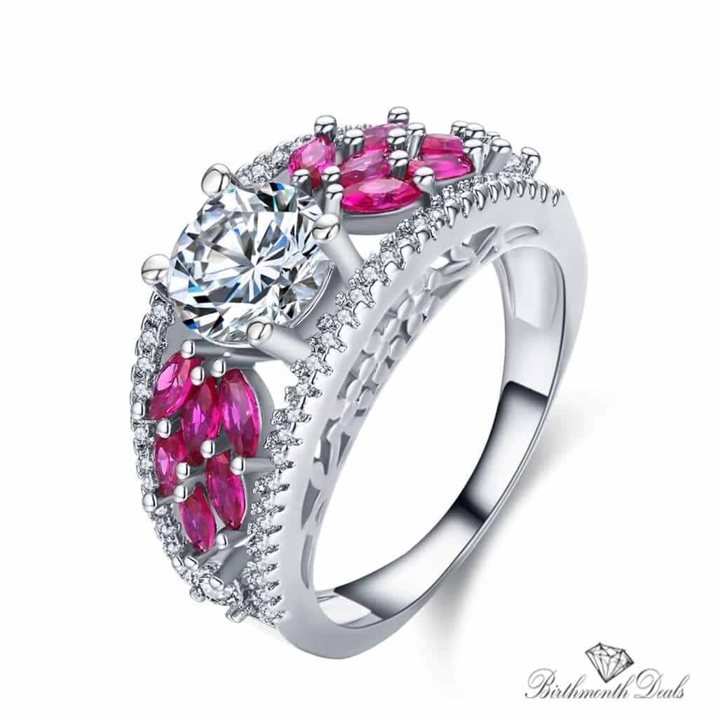 July Ruby Birthstone Ring - Birthmonth Deals