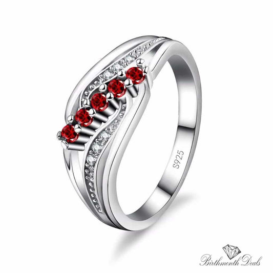 July Ruby Birthstone Ring - Birthmonth Deals