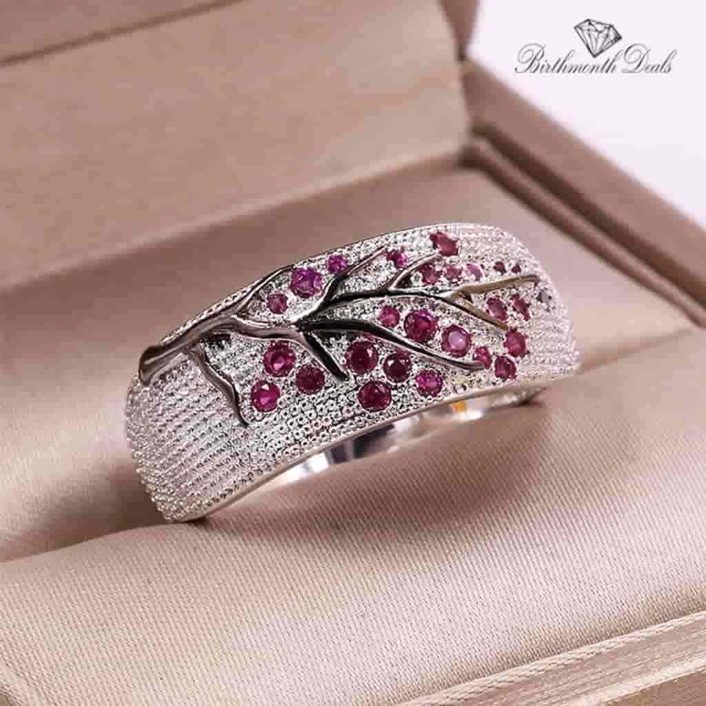 July Ruby Birthstone Ring - Birthmonth Deals