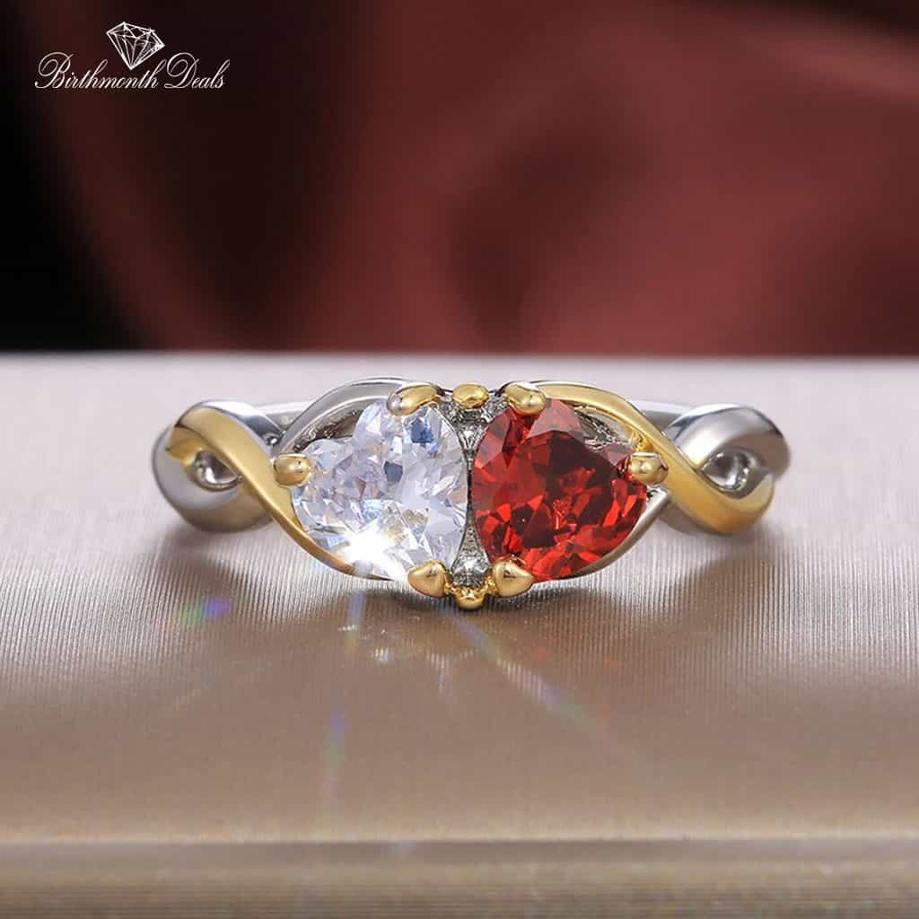 July Ruby Birthstone Ring - Birthmonth Deals