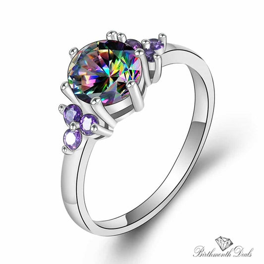 June Alexandrite Birthstone Ring - Birthmonth Deals