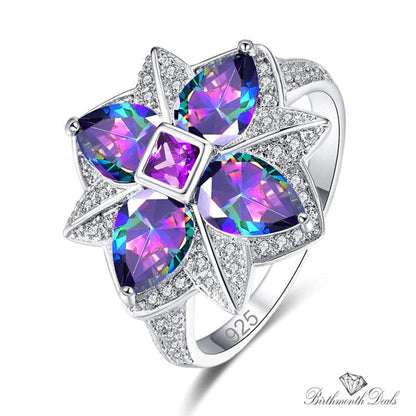 June Alexandrite Birthstone Ring - Birthmonth Deals