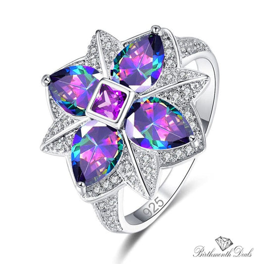 June Alexandrite Birthstone Ring - Birthmonth Deals